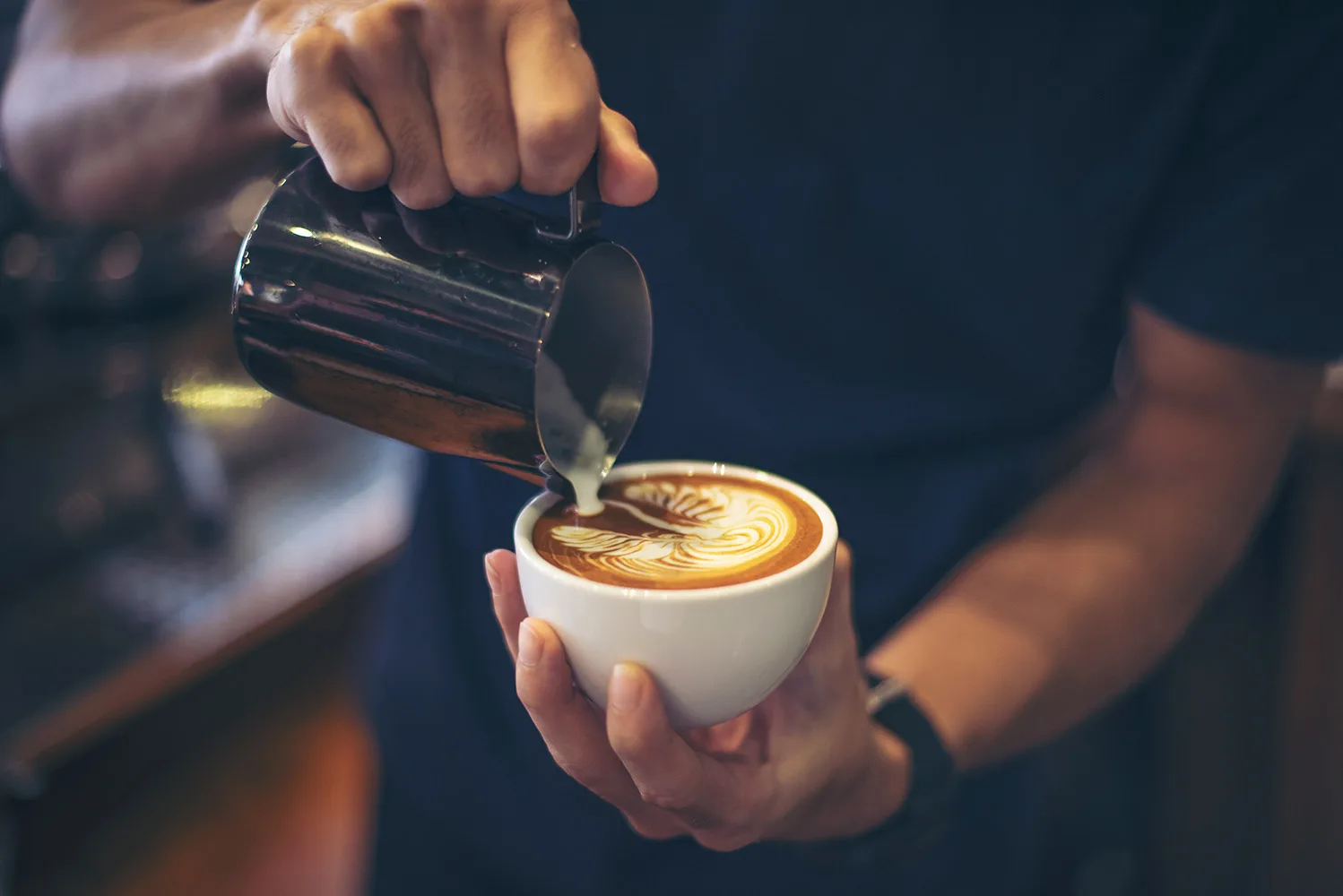 Barra de café montada para un evento corporativo en Bogotá