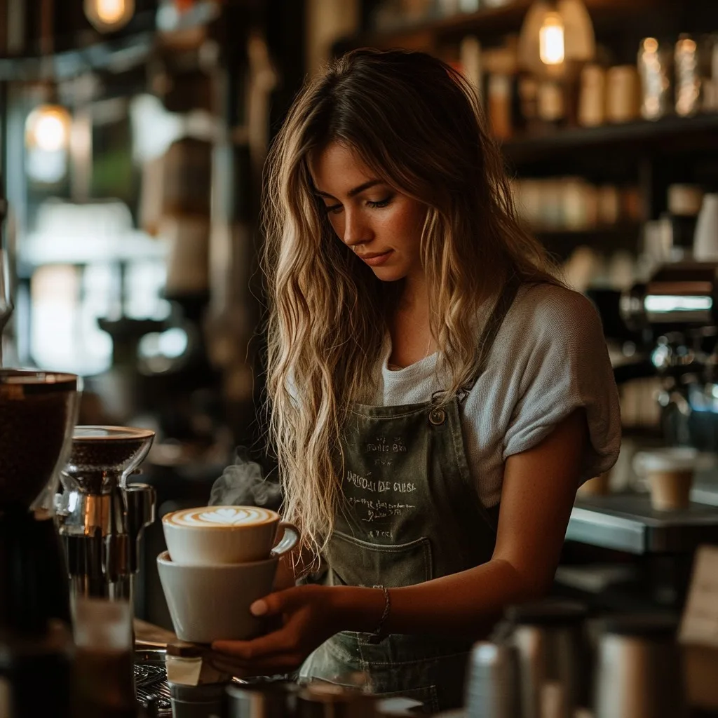 Baristas en vivo para una activación de marca con café en Bogotá