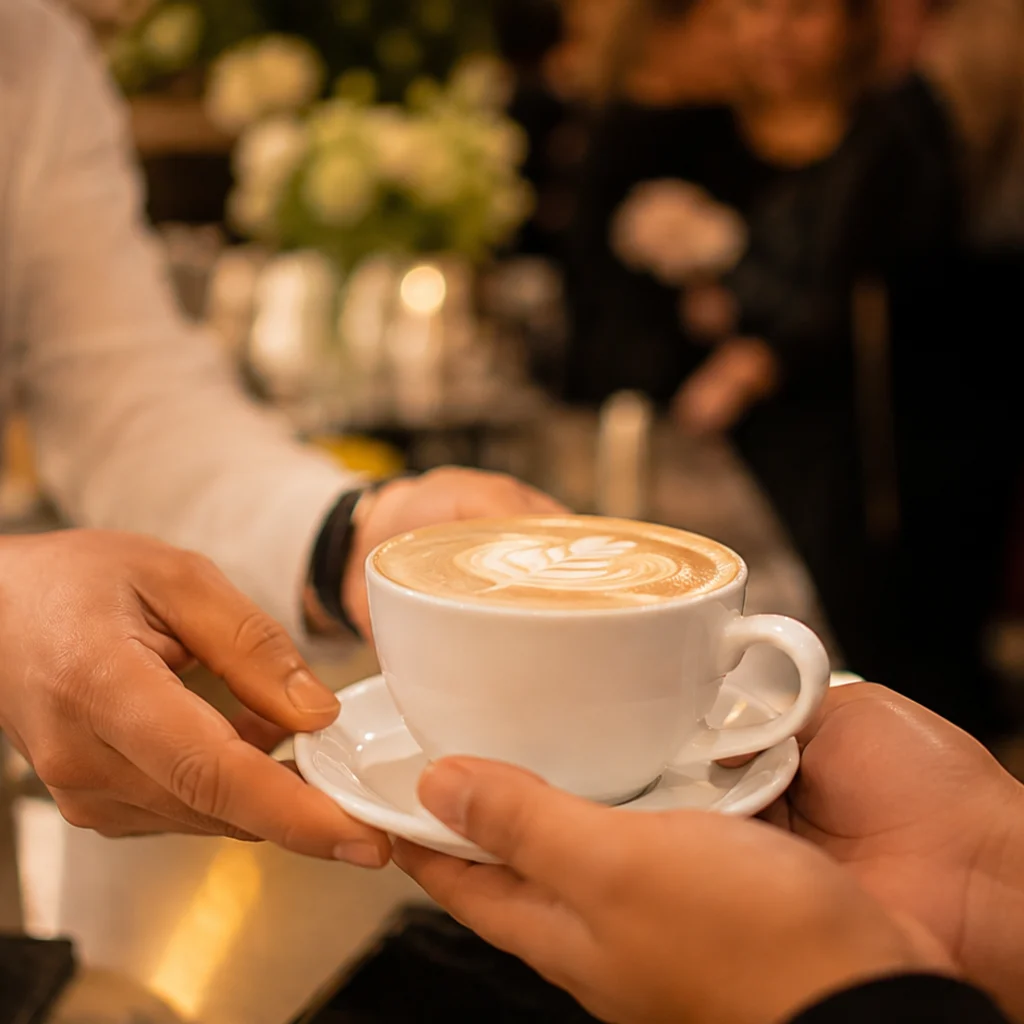 Café artesanal servido por baristas expertos en eventos sociales en Bogotá